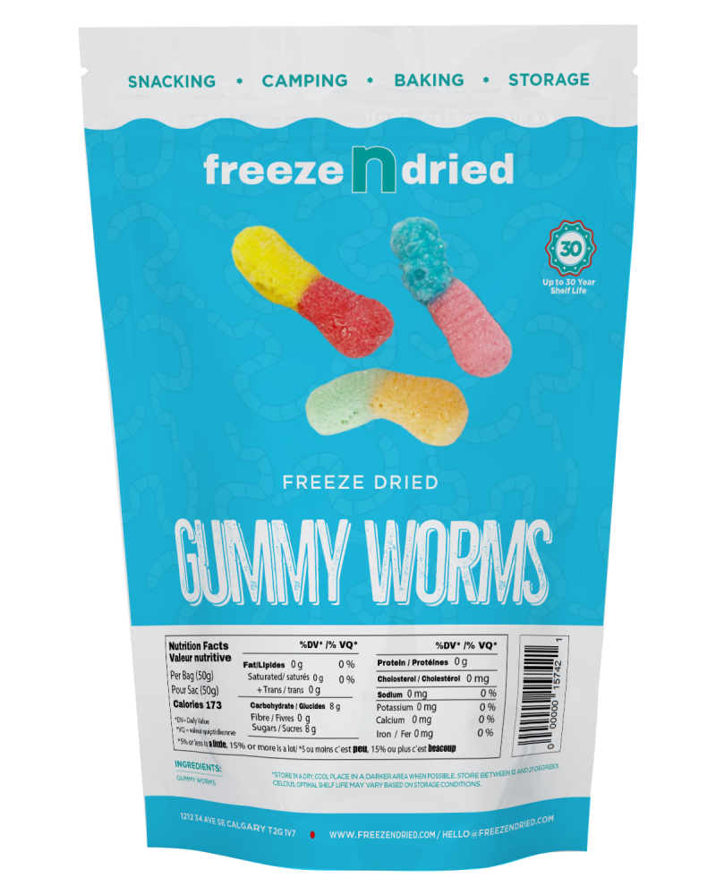 Freeze Dried Gummy Worms