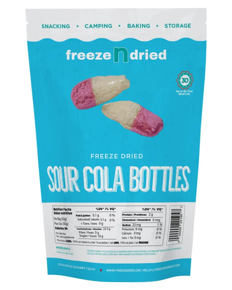 Freeze Dried Sour Cola Bottles